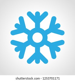 Snowflake weather Icon. Multicolored weather icon on white background. Vector illustration.