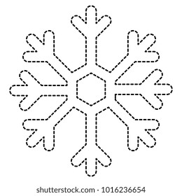 snowflake weather isolated icon