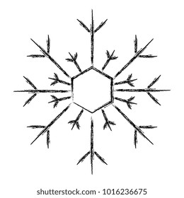 snowflake weather isolated icon