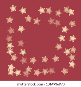 Snowflake which consists of isolated elements. Stylish, consist of beautiful elements in snowflake. Can be used as print, wallpaper, cards, poster, logo, background and etc.