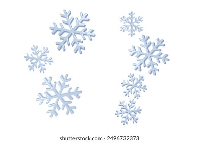 COPO DE NIEVE CON FONDO BLANCO SIN VECTOR