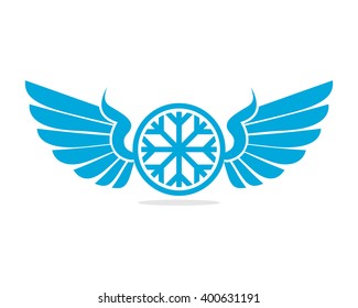 snowflake wing image vector