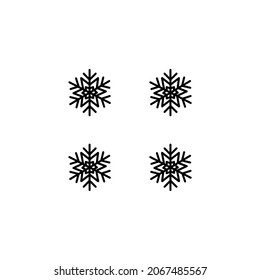 Snowflake winter art vector graphics, suitable for web design, etc