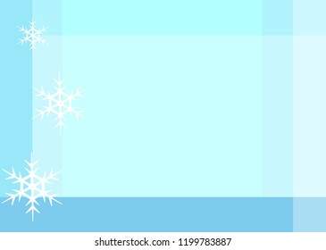 Snowflake winter background.