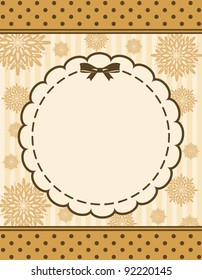 Snowflake winter background. Vector