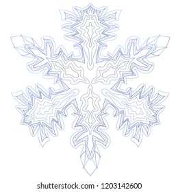 Snowflake winter christmas