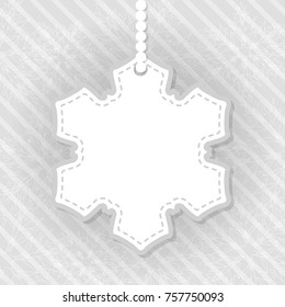 Snowflake. Winter Christmas background with place for text. Merry Christmas and a happy new year. Element for design.