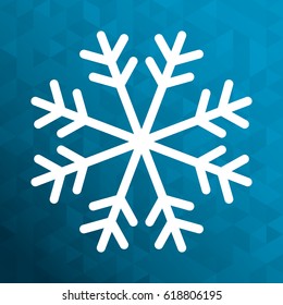 snowflake winter and christmas design