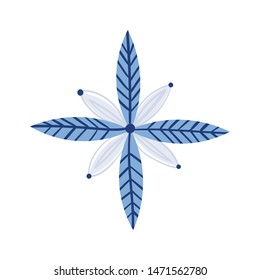 Snowflake winter. Christmas design vector.