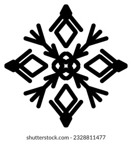 Snowflake winter Christmas and New Year