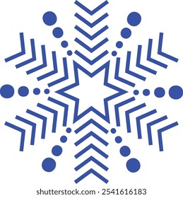Diseño del arte del Clip del invierno del copo de nieve en el fondo aislado transparente blanco llano para la tarjeta, camisa, sudadera con capucha, sudadera, ropa, tarjeta, etiqueta, taza, icono, cartel o insignia
