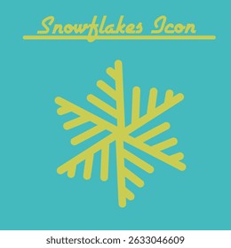 Snowflake Winter Frosty Design Element