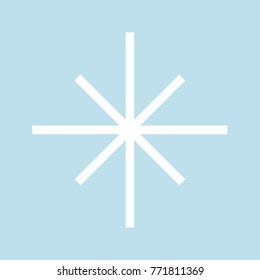 Snowflake winter Icon new year