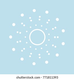 Snowflake winter Icon new year