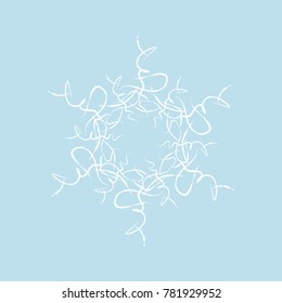 Snowflake winter Icon new year