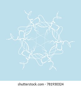 Snowflake winter Icon new year