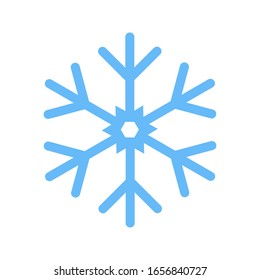 Icono de invierno con copas de nieve sobre fondo blanco