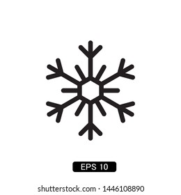 snowflake winter icon vector illustration