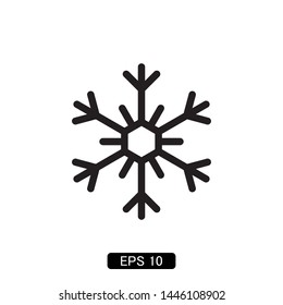 snowflake winter icon vector illustration