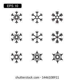 snowflake winter icon vector illustration