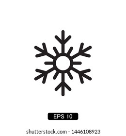 snowflake winter icon vector illustration