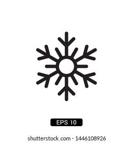 snowflake winter icon vector illustration