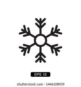 snowflake winter icon vector illustration
