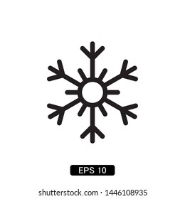 snowflake winter icon vector illustration