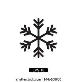snowflake winter icon vector illustration