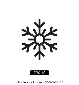 snowflake winter icon vector illustration