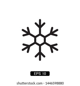 snowflake winter icon vector illustration