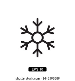 snowflake winter icon vector illustration