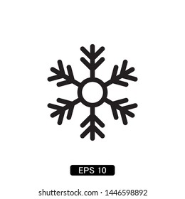 snowflake winter icon vector illustration