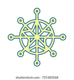 snowflake winter isolated icon