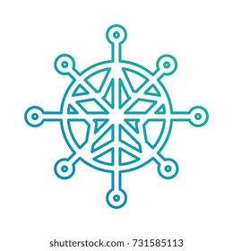 snowflake winter isolated icon