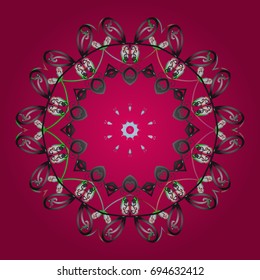 Snowflake winter isolated on colored background. Icon silhouette. Symbol of celebration. For Christmas design. Vector illustration. New Year sign.