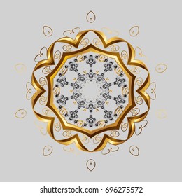 Snowflake winter isolated on gray background. For Christmas design. Symbol of celebration. Vector illustration. Icon silhouette. New Year sign.