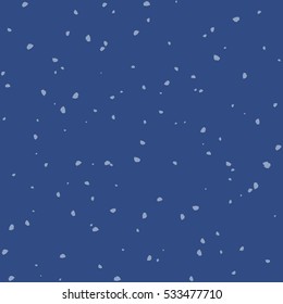 Snowflake winter seamless pattern background. Snow falling on blue background. Xmas and New Year Winter holiday Christmas New Year decoration.