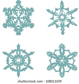 Snowflake winter set