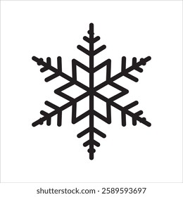 snowflake Winter Simple line icon