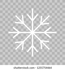 Snowflake winter. Snow flake silhouettes. Symbol of snow, holiday, cold weather, frost. Winter design element illustration 