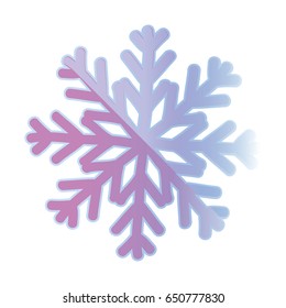 Snowflake winter symbol