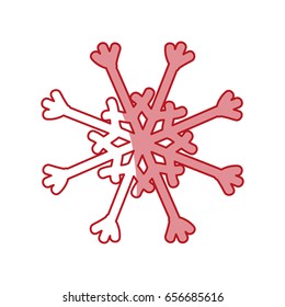 Snowflake winter symbol