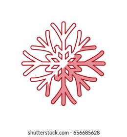Snowflake winter symbol