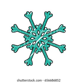 Snowflake winter symbol