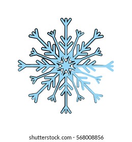Snowflake winter symbol icon vector illustration graphic design