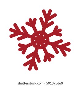 Snowflake winter symbol icon vector illustration graphic design