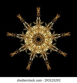 Snowflake winter. Symbol of winter. Vector illustration. Isolated watercolor snowflakes on colorful background.