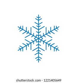 Snowflake winter vector icon