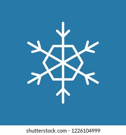 Snowflake winter vector icon